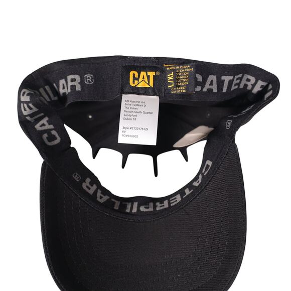 Caterpillar Fitted Men's Baseball Cap - Men's L/XL - Pitch Black - NWT - Picture 4 of 5